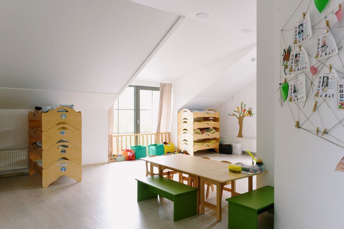 Daycare classroom ready for children