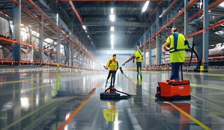 Warehouse cleaning program for Charlotte facility managers